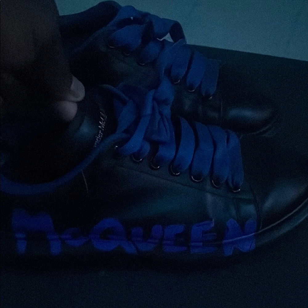 Alexander McQueen Black and Blue Sneakers